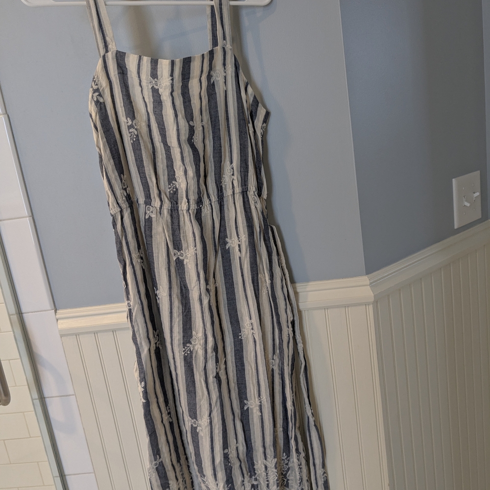 Striped Blue and White Dress Amour Vert Jameela